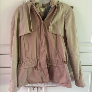 Zara Woman’s Tan Hooded Trench/ Jacket